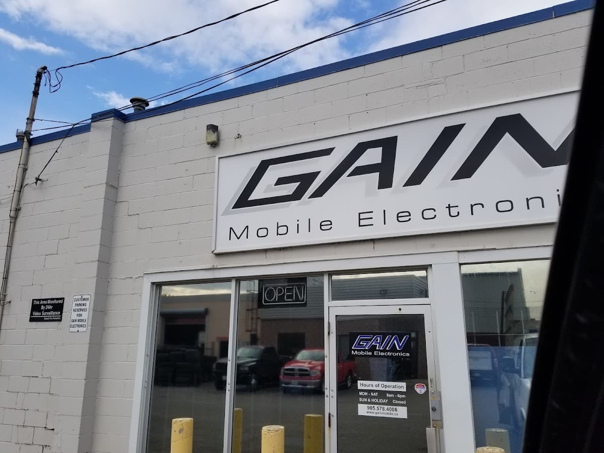 Gain Mobile Electronics car audio shop in Hamilton, Ontario photo 1